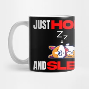 Just Hodl And Sleep Corgi Mug